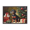 93854-204.jpg Dachshund Vintage Christmas Framed Poster