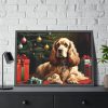 93854-227.jpg Cocker Spaniel Christmas Framed Poster