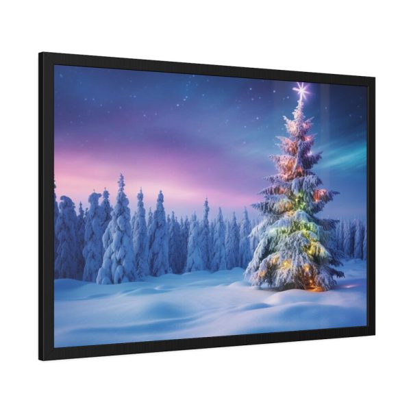 93854-233.jpg Christmas Tree Outside Framed Poster