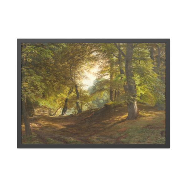 93854-24.jpg The Interior of a Forest by Godtfred Rump Framed Poster