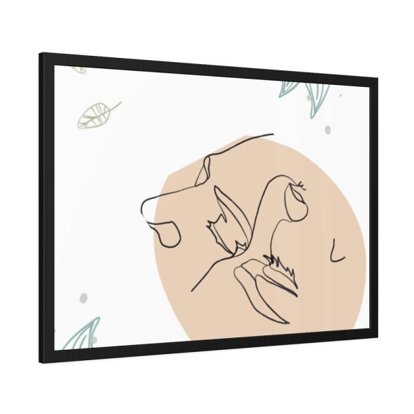 93854-269.jpg Faces of a Man and a Woman Framed Poster