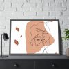 93854-279.jpg Abstract Shape With Autumn Leaves Framed Poster