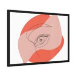 Abstract Line Art Eye Framed Poster - Image 2