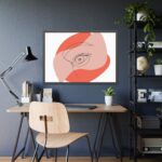 Abstract Line Art Eye Framed Poster - Image 3