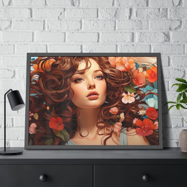93854-303.jpg Woman Alphonse Mucha Style Framed Poster