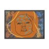 93854-312.jpg Abstract Minimalist Face Framed Poster
