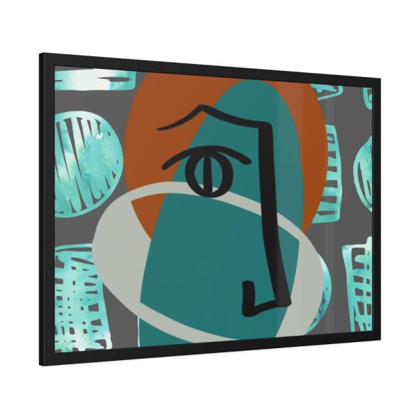 93854-317.jpg Picasso Style Face Framed Poster