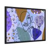 93854-321.jpg Line Art Abstract Face Illustration Framed Poster