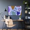93854-322.jpg Line Art Abstract Face Illustration Framed Poster