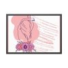 93854-332.jpg Pink Abstract Shapes and a Pink Frame Framed Poster