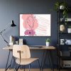 93854-334.jpg Pink Abstract Shapes and a Pink Frame Framed Poster