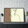 93854-339.jpg Man Holding a Cup of Coffee Framed Poster