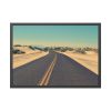 93854-344.jpg Road In A Desert Framed Poster
