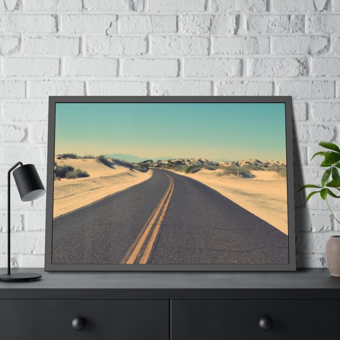 Road In A Desert Framed Poster - Image 4
