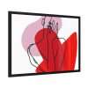 93854-369.jpg Featuring Shapes and Line Art of a Woman Framed Poster
