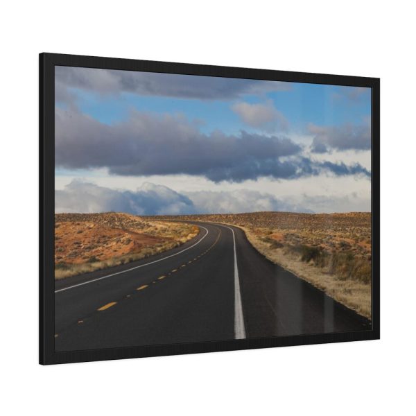 93854-389.jpg Highway In Arizona Desert Framed Poster