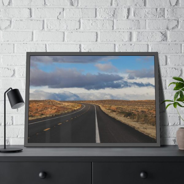 93854-391.jpg Highway In Arizona Desert Framed Poster