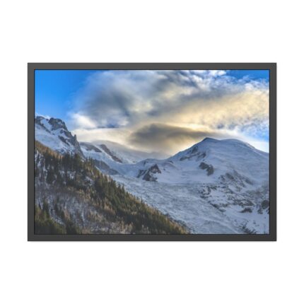 Mountains Of Chamonix, Alps Framed Poster