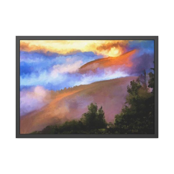 93854-400.jpg Morning Fog Framed Poster