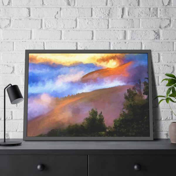 93854-403.jpg Morning Fog Framed Poster