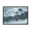 93854-416.jpg Car in Mountain Landscape With Snowy Trees Framed Poster
