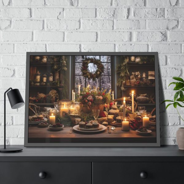 93854-431.jpg Christmas Dinner Table Framed Poster