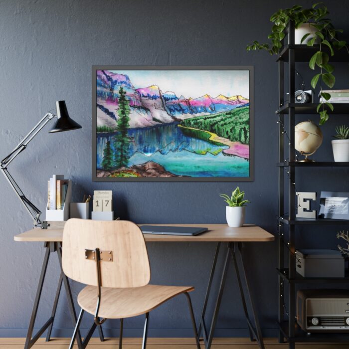 Lake and Mountains Framed Poster - Image 3