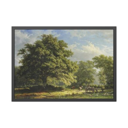 View in the Bentheim Forest by George Andries Roth Framed Poster