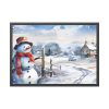 93854-484.jpg Vintage Snowman Art Framed Poster