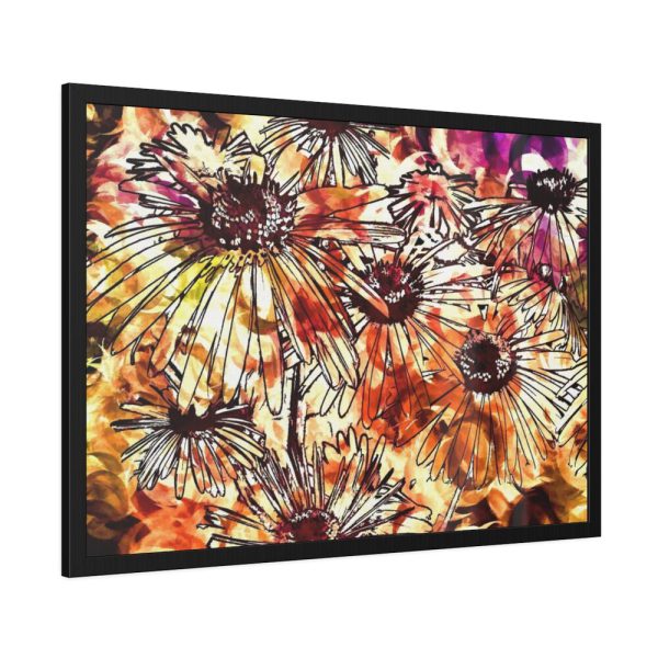 Abstract Flowers Framed Poster