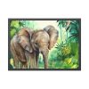 Elephant in African Jungle Framed Poster