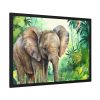 Elephant in African Jungle Framed Poster