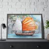 93854-515.jpg Traditional Chinese Sailing Ship Framed Poster