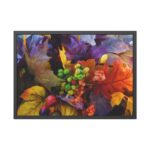 Autumn Leaves, Berries, Acorns Framed Poster