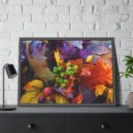Autumn Leaves, Berries, Acorns Framed Poster - Image 4