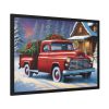 Vintage Pickup Truck Christmas I Framed Poster