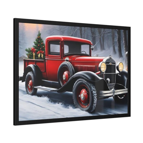 93854-529.jpg Vintage Pickup Truck Christmas II Framed Poster