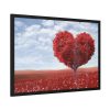 93854-533.jpg Red Tree in Heart Shape Framed Poster