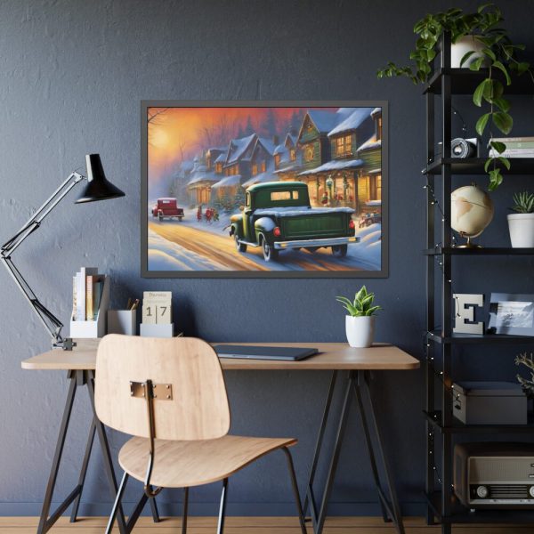 93854-538.jpg Vintage Pickup Truck Christmas III Framed Poster