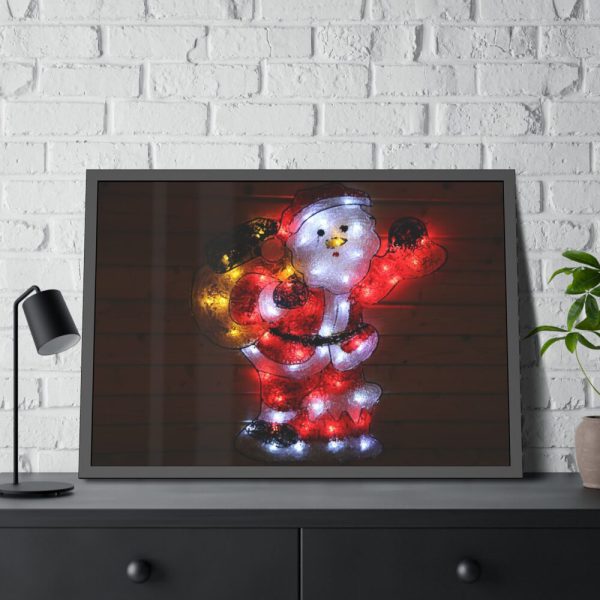 93854-87.jpg Santa Claus on Christmas Framed Poster
