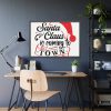 93855-142.jpg Santa Claus Typography Clipart Framed Poster