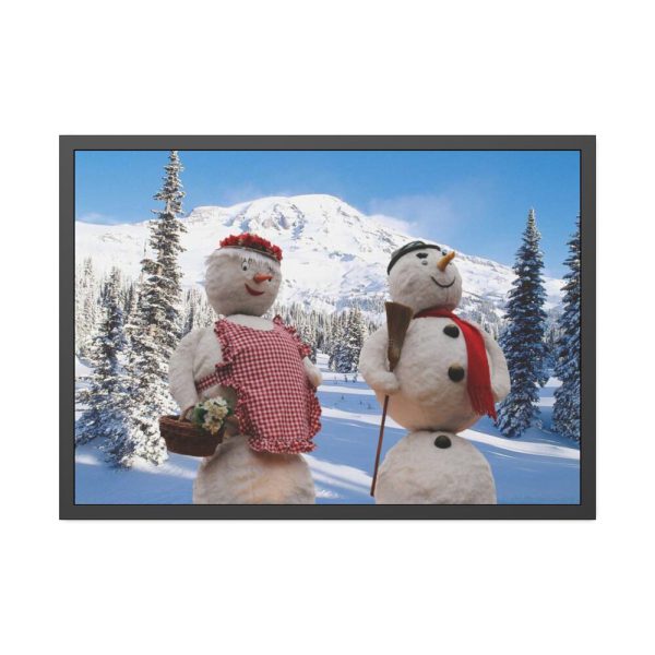 93855-172.jpg Snowmen in Winter Framed Poster