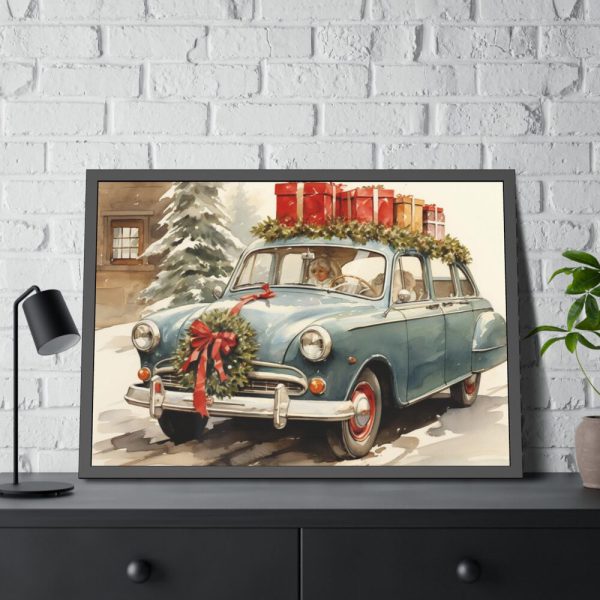 93855-179.jpg Vintage Christmas Card Framed Poster