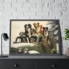 93855-187.jpg Dogs At Christmas Framed Poster