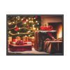 93855-196.jpg Christmas Gifts Fireplace Framed Poster