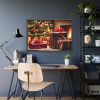 93855-198.jpg Christmas Gifts Fireplace Framed Poster