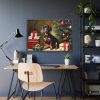 93855-206.jpg Dachshund Vintage Christmas Framed Poster