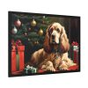 93855-225.jpg Cocker Spaniel Christmas Framed Poster