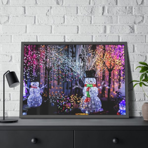 93855-231.jpg Christmas Lights Framed Poster