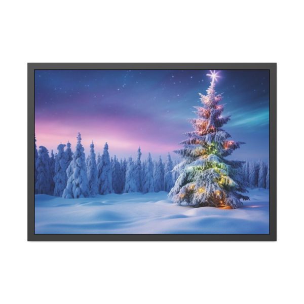 93855-232.jpg Christmas Tree Outside Framed Poster